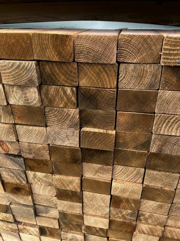 Stacked tanalised CLS timber