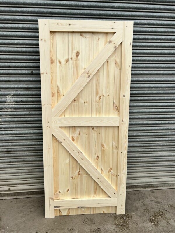 Rear of Full Board Wooden Side Door
