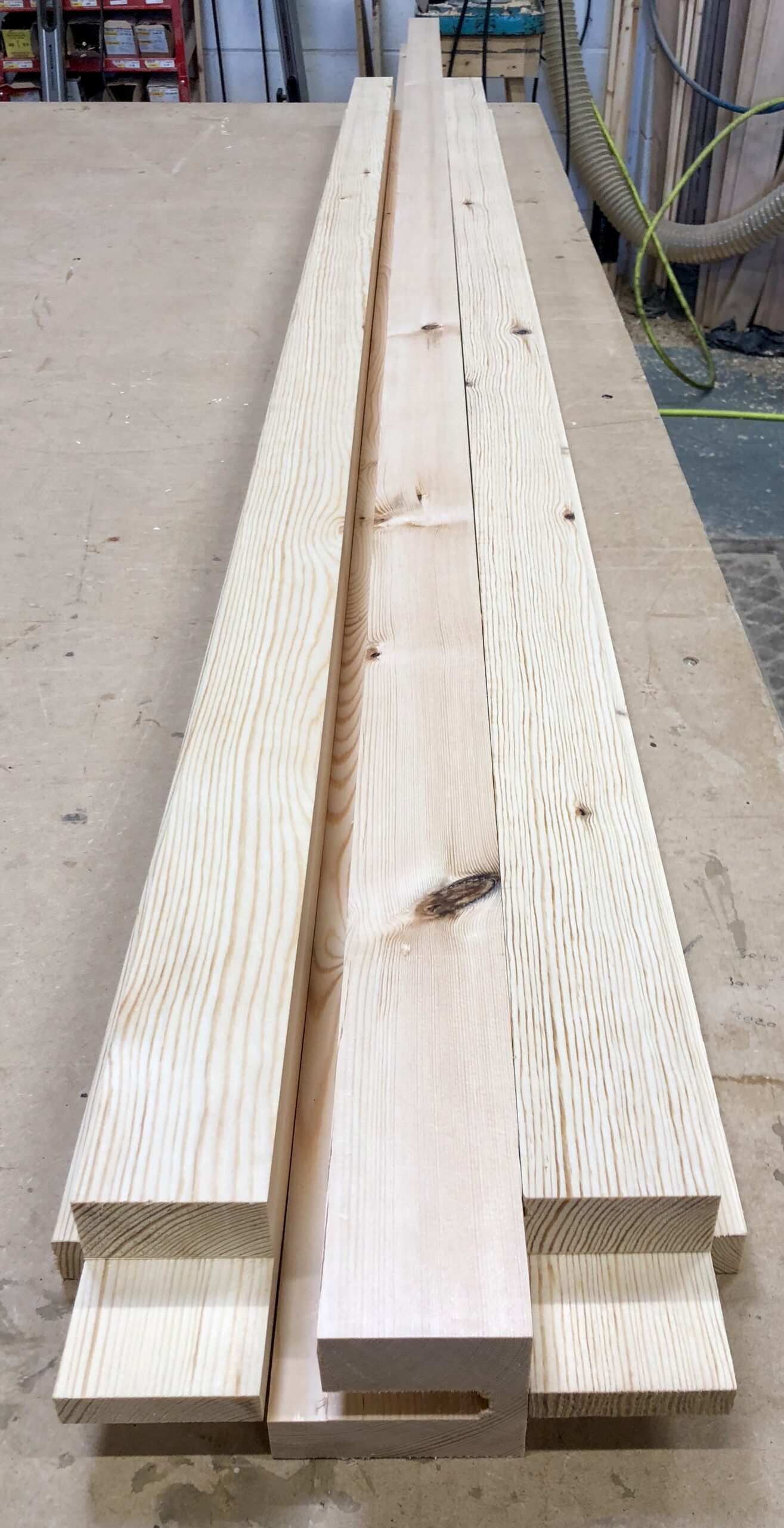 Wood for side garage door frame