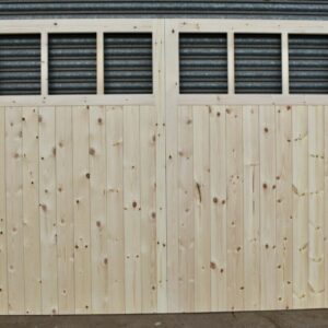 6 pane wooden garage doors