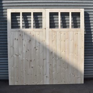 Heavy Duty 6 Pane Wooden Garage Door