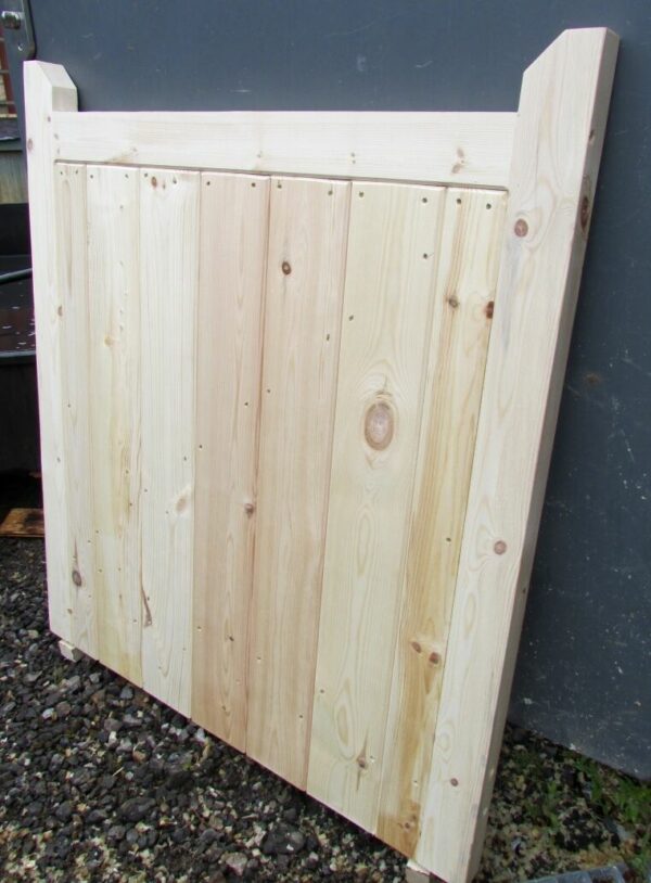 3ft wooden garden side gate, pictured outside