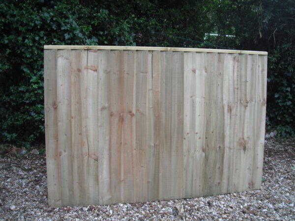 Length of heavy duty wooden fence panel