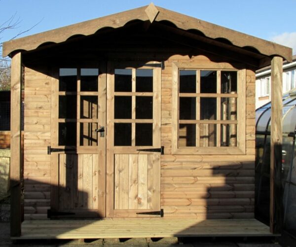 10ft x 10ft summer house log cabin